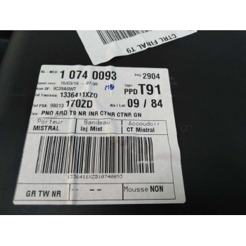 Recambio de guarnecido puerta trasera derecha para peugeot 308 1.2 12v e-thp referencia OEM IAM 98013170ZD  