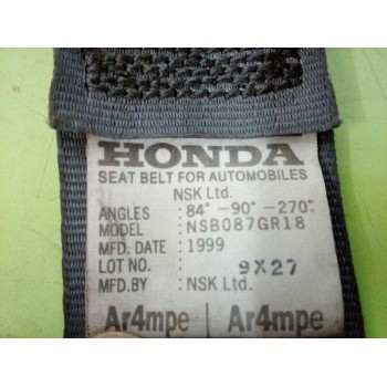 Recambio de cinturon seguridad delantero derecho para honda cr-v (rd1/3) luxury (rd1) referencia OEM IAM NSB087GR18  