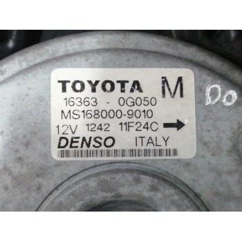 Recambio de electroventilador para toyota corolla (e12) 2.0 d-cat referencia OEM IAM 163630G050 1630G060A 1680009010