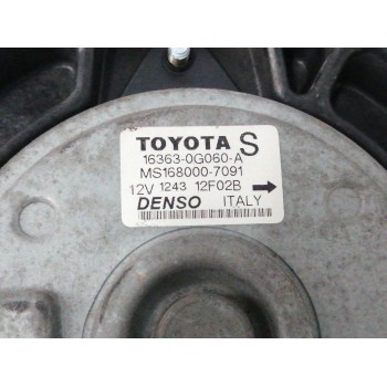 Recambio de electroventilador para toyota corolla (e12) 2.0 d-cat referencia OEM IAM 163630G050 1630G060A 1680009010