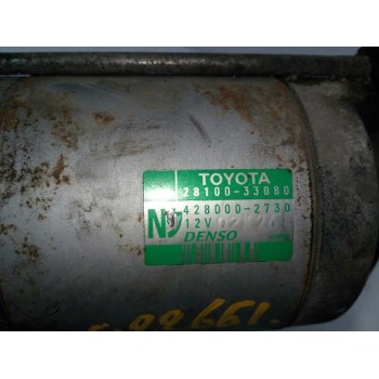 Recambio de motor arranque para toyota auris 1.4 turbodiesel cat referencia OEM IAM 2810033080 4280002730 