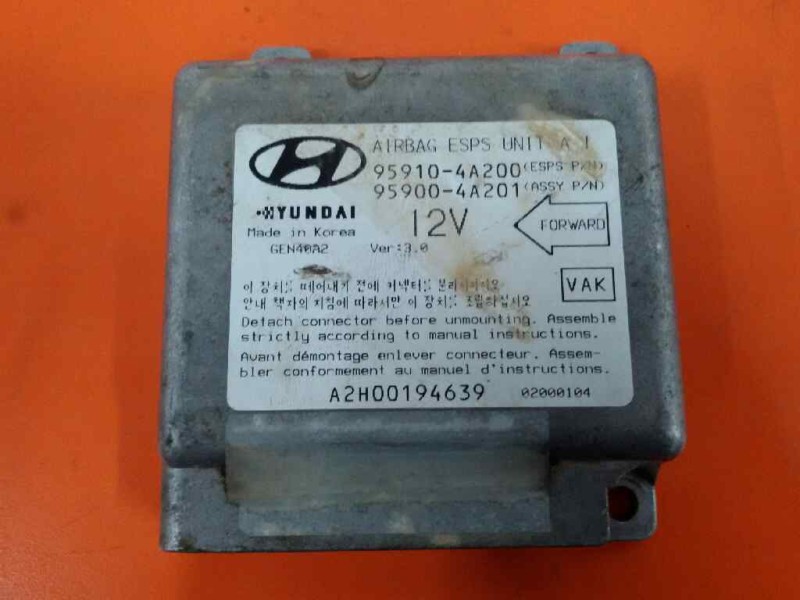 Recambio de centralita airbag para hyundai h 1 h 1 combi con quinta puerta referencia OEM IAM 959104A200 959004A201 