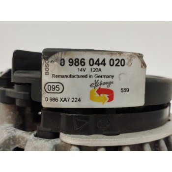 Recambio de alternador para opel vectra c berlina 2.0 16v turbo cat (z 20 net / lq8) referencia OEM IAM 0986044020 ENCHUFE DAÑAD