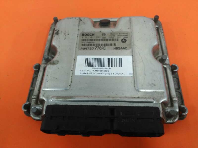 Recambio de centralita motor uce para chrysler voyager (rg) 2.8 crd lx referencia OEM IAM P04727770AC  0281011281
