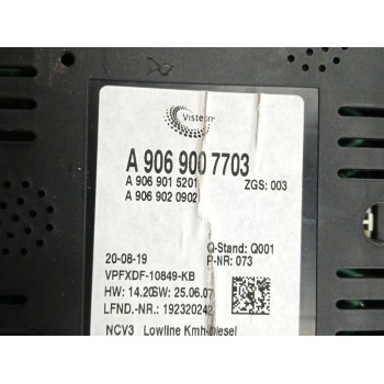 Recambio de cuadro instrumentos para mercedes-benz sprinter 3,5-t furgoneta (b906) 319 cdi / bluetec (906.631, 906.633, 906.635,