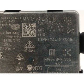 Recambio de modulo electronico para seat leon sportstourer (kl8, kld) 2.0 tdi referencia OEM IAM 5WA959436B AUTORIZACION ACCESO 