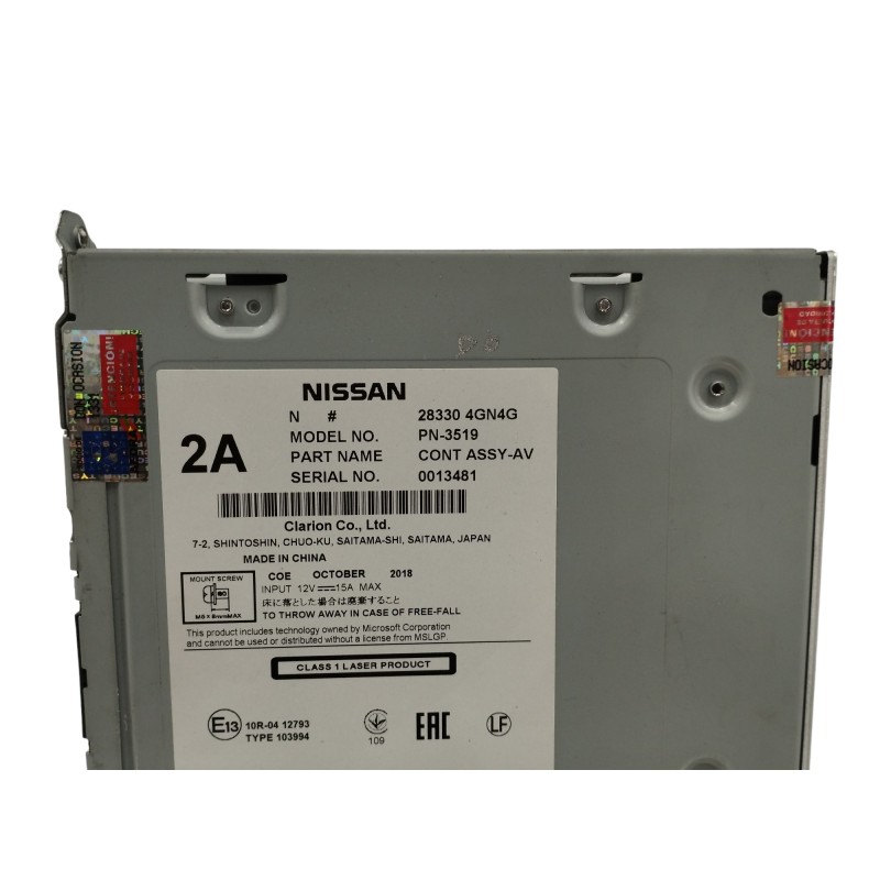 SISTEMA AUDIO / RADIO CD PN-3519