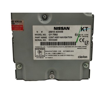 Recambio de sistema navegacion gps para infiniti q50 50 hybrid referencia OEM IAM 259154GN5B  