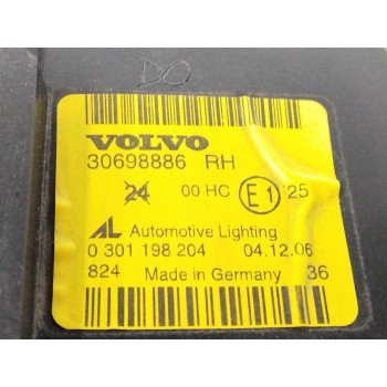 Recambio de faro derecho para volvo v50 familiar 2.0 diesel cat referencia OEM IAM 30698886 0301198204 