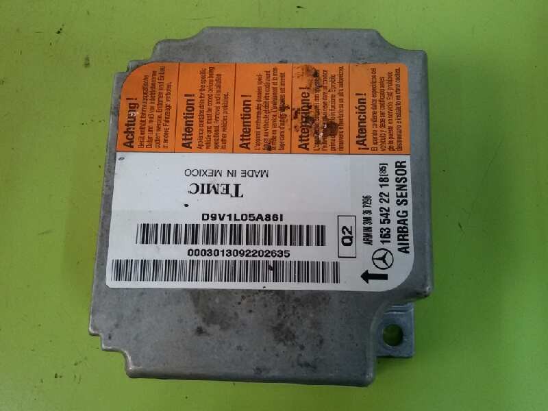 Recambio de centralita airbag para mercedes-benz clase m (w163) 270 cdi (163.113) referencia OEM IAM 1635422218  