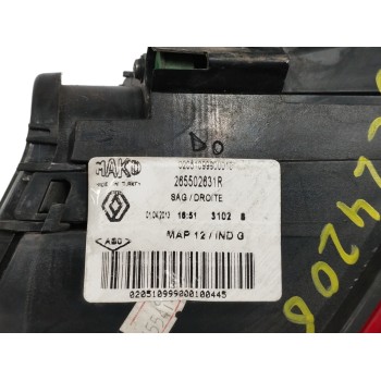 Recambio de piloto trasero derecho para renault clio iv 1.5 dci diesel fap referencia OEM IAM 265502631R  