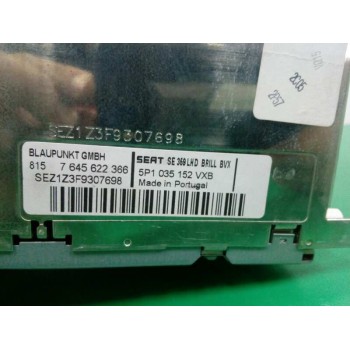 Recambio de sistema audio / radio cd para seat altea (5p1) reference referencia OEM IAM 5P1035152VXB 7645622366 