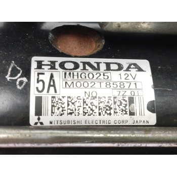 Recambio de motor arranque para honda civic berlina (fn) 2.2 ctdi referencia OEM IAM MHG025 M002T85871 