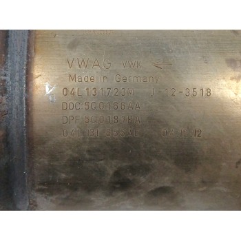 Recambio de filtro de particulas para seat leon (5f1) 1.6 tdi referencia OEM IAM 04L131723M 04L131656AC 