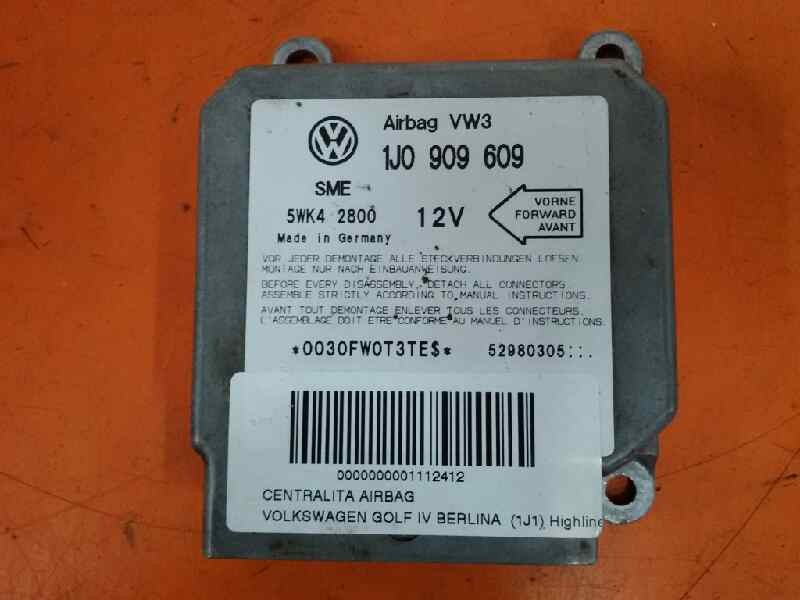 Recambio de centralita airbag para volkswagen golf iv berlina (1j1) highline referencia OEM IAM 1J0909609 5WK42800 