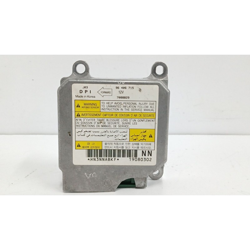 Recambio de centralita airbag para daewoo nubira berlina 1.6 cat referencia OEM IAM 96406715  