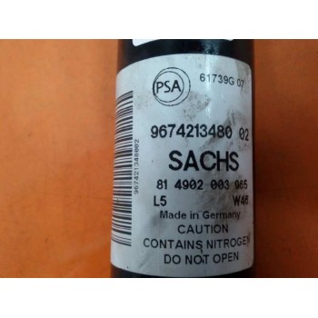 Recambio de amortiguador trasero izquierdo para citroën berlingo station wagon xtr plus referencia OEM IAM 9674213480 8149020039