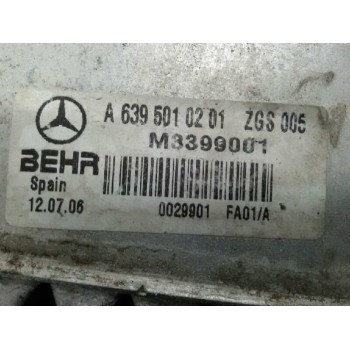 Recambio de intercooler para mercedes-benz vito caja cerrada 6.03  111 cdi largo (639.603) referencia OEM IAM A6395010201  