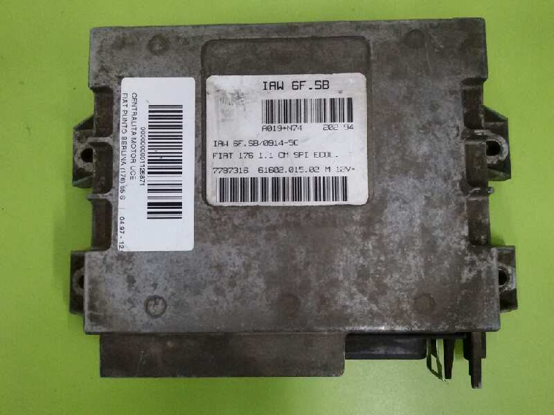 Recambio de centralita motor uce para fiat punto berlina (176) 55 s referencia OEM IAM 007787316 6160201502 