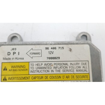 Recambio de centralita airbag para daewoo nubira berlina 1.6 cat referencia OEM IAM 96406715  