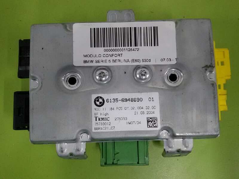 Recambio de modulo confort para bmw serie 5 berlina (e60) 530d referencia OEM IAM 61356948690  