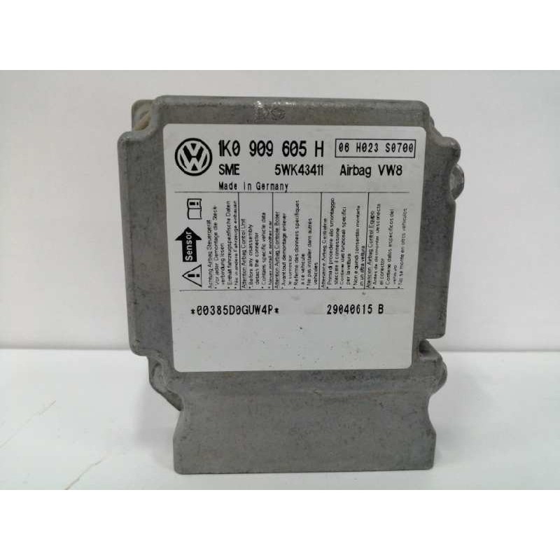 Recambio de centralita airbag para seat altea (5p1) 1.9 tdi referencia OEM IAM 1K0909605H 5WK43411 