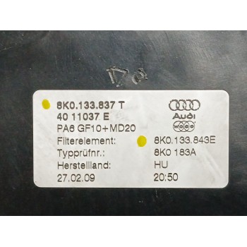 Recambio de filtro aire para audi a4 b8 (8k2) 2.0 tdi referencia OEM IAM 8K0133843E  8K0133837