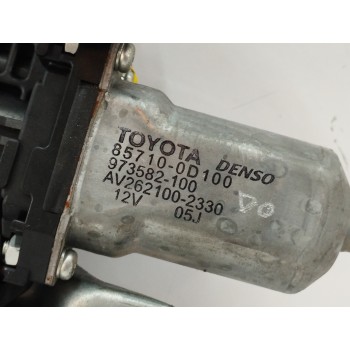 Recambio de elevalunas delantero derecho para toyota auris 2.2 d-cat referencia OEM IAM TIJERA 857100D100 