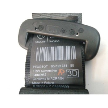 Recambio de cinturon seguridad trasero derecho para peugeot 5008 1.6 e-hdi fap referencia OEM IAM 9681973480 TERCERA FILA 