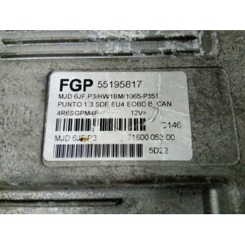 Recambio de centralita motor uce para fiat punto berlina (188) 1.3 jtd classic referencia OEM IAM 55195817 7160005300 
