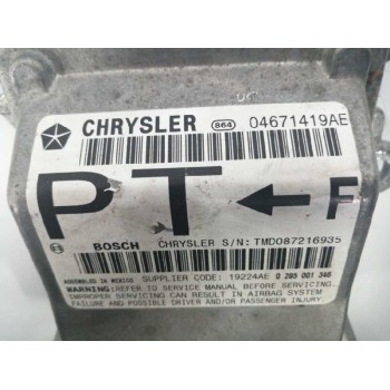 Recambio de centralita airbag para chrysler pt cruiser (pt) 2.2 crd cat referencia OEM IAM 04671419AE 0285001346 