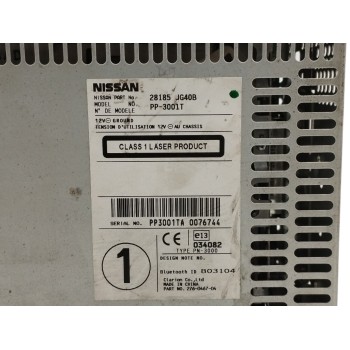 Recambio de sistema audio / radio cd para nissan x-trail (t31) 2.0 dci turbodiesel cat referencia OEM IAM 28185JG40B  