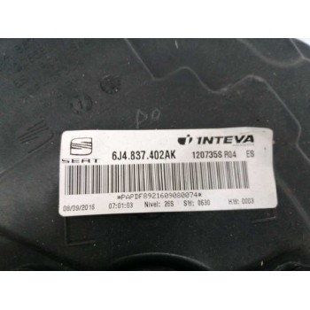 Recambio de elevalunas delantero derecho para seat ibiza (6p1) 1.2 tsi referencia OEM IAM 6J4837402AK 6R0959802ED 