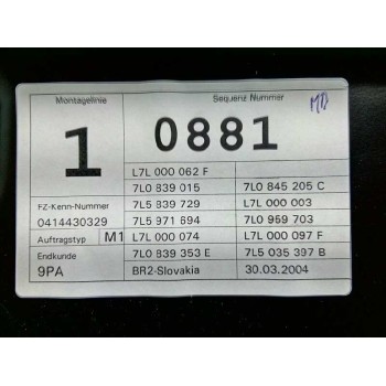 Recambio de puerta trasera izquierda para porsche cayenne (typ 9pa) 4.5 v8 turbo cat referencia OEM IAM 95553301106GRV  