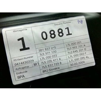 Recambio de puerta delantera izquierda para porsche cayenne (typ 9pa) 4.5 v8 turbo cat referencia OEM IAM 95553101106GRV  