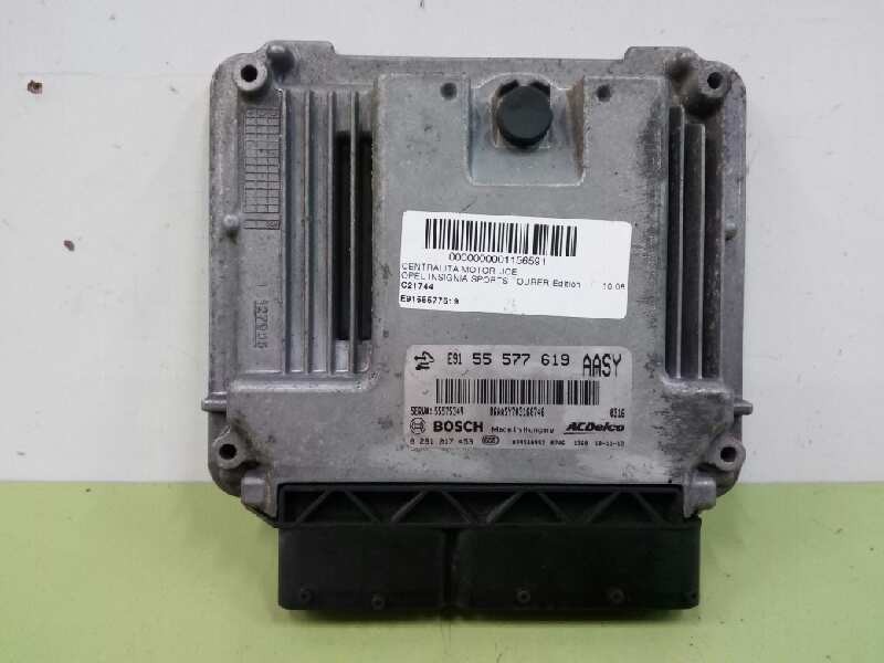 Recambio de centralita motor uce para opel insignia sports tourer edition referencia OEM IAM 55577619 0281017453 
