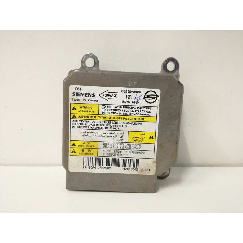 Recambio de centralita airbag para ssangyong kyron 200 xdi 2wd referencia OEM IAM 8625009041  