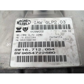 Recambio de centralita motor uce para peugeot 206 berlina 1.4 16v cat (kfu / et3j4) referencia OEM IAM 9647498180 9654722680 