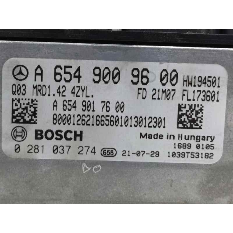 CENTRALITA MOTOR UCE A6549017600 0281037274