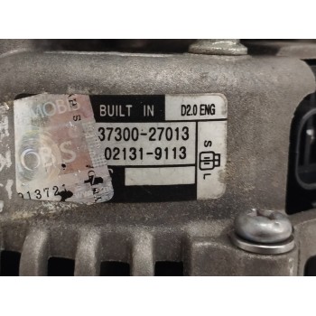Recambio de alternador para hyundai tucson (jm) 2,0 crdi vgt classic 4x2 referencia OEM IAM 3730027013 021319113 