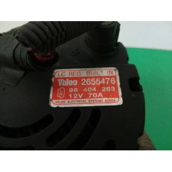 Recambio de alternador para chevrolet kalos 1.2 se referencia OEM IAM 96404263 2655476 70A