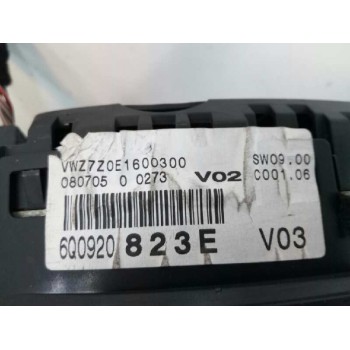 Recambio de cuadro instrumentos para volkswagen polo (9n3) advance referencia OEM IAM 6Q0920823E 110080321009A 