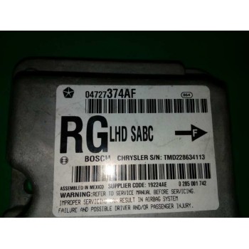 Recambio de centralita airbag para chrysler voyager (rg) 2.8 crd grand voyager limited referencia OEM IAM 04727374AF 0285001742 