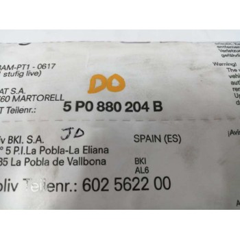 Recambio de airbag delantero derecho para seat altea (5p1) 1.9 tdi referencia OEM IAM 5P0880204B  