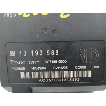 Recambio de modulo electronico para opel vectra c berlina 1.9 cdti referencia OEM IAM 13193588  