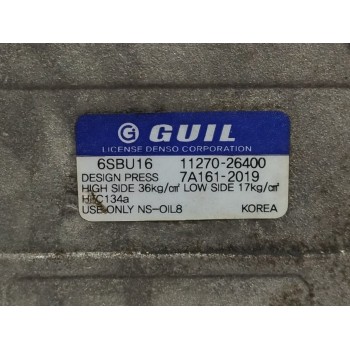 Recambio de compresor aire acondicionado para kia sportage 2.0 turbodiesel cat referencia OEM IAM 1127026400  