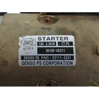 Recambio de motor arranque para hyundai terracan (hp) 2.9 crdi gls edition-plus referencia OEM IAM 361004X211  