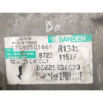 Recambio de compresor aire acondicionado para alfa romeo 147 (190) 1.6 ts 105 sport referencia OEM IAM 00606536520 1157F 