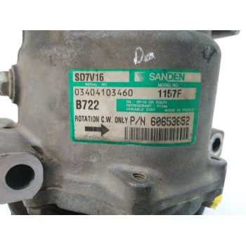 Recambio de compresor aire acondicionado para alfa romeo 147 (190) 1.6 16v cat referencia OEM IAM 60653652 157F SD7V16
