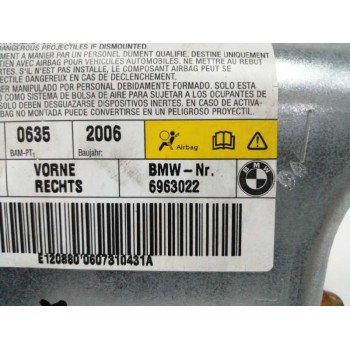 Recambio de airbag lateral delantero derecho para bmw serie 5 berlina (e60) 2.0 16v diesel referencia OEM IAM 6963022  